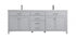 Elegant Lighting Lewis 84 inch Double Bathroom Vanity in Grey Model: VF23384DGR