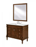 Elegant Lighting Lexington 42 Inch Single Bathroom Vanity in Antique Beige with Ivory White Engineered Marble Model: VF13042AB-VW