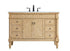 Elegant Lighting Lexington 48 Inch Single Bathroom Vanity in Antique Beige with Ivory White Engineered Marble Model: VF13048AB-VW