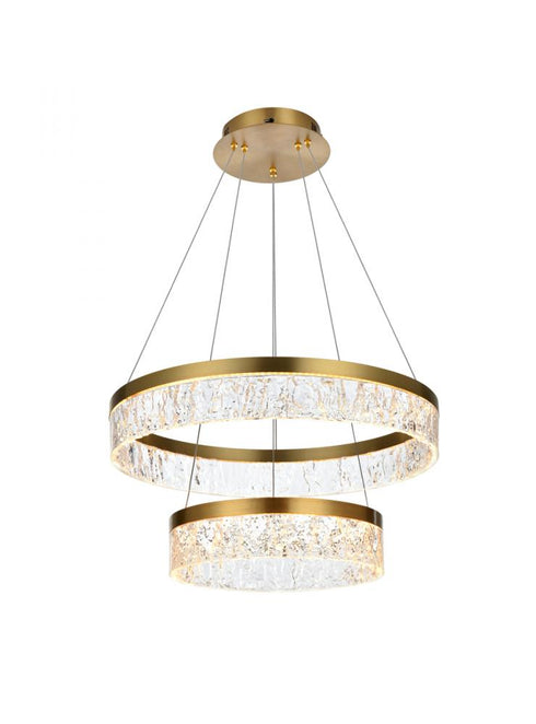 Elegant Lighting Linden 22 Inch Adjustable LED Chandelier in Chrome Model: 2050G22C