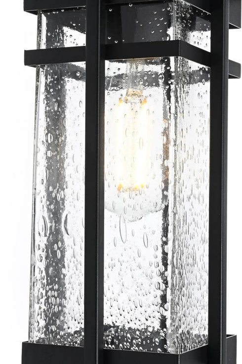 Elegant Lighting Livingston 7 inch Outdoor Pendant in Black Model: OD321H14BK