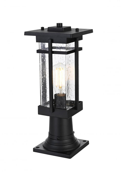 Elegant Lighting Livingston 7 inch Outdoor Pendant in Black Model: OD321P17BK