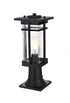 Elegant Lighting Livingston 7 inch Outdoor Pendant in Black Model: OD321P17BK