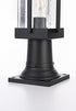 Elegant Lighting Livingston 7 inch Outdoor Pendant in Black Model: OD321P17BK