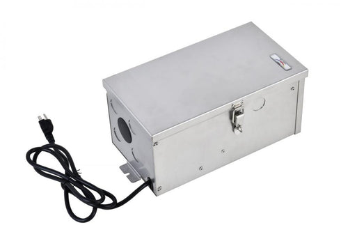 Elegant Lighting LOW VOLTAGE LANDSCAPE TRANSFORMER 600W 120V STAINLESS STEELINPUT: 120VOUTPUT: 0V 12V 13V 14V 15V Model: TF600WST