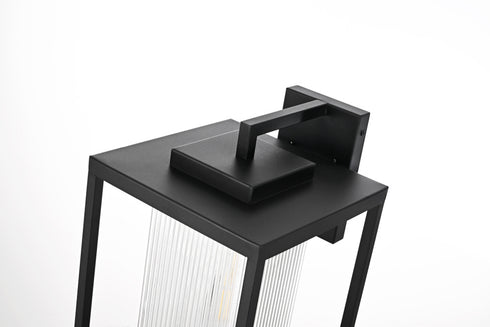 Elegant Lighting Ludlow 1 Light Wall sconce W10 Inch E11.5 Inch H19 Inch L1 in Black (1Box) Model: OD308W19BK