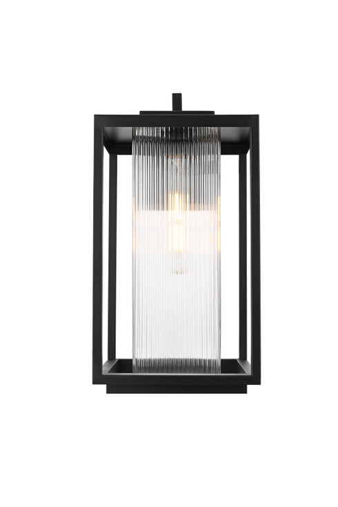 Elegant Lighting Ludlow 1 Light Wall sconce W10 Inch E11.5 Inch H19 Inch L1 in Black (1Box) Model: OD308W19BK