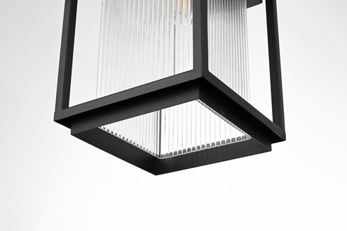 Elegant Lighting Ludlow 1 Light Wall sconce W8 Inch E9.5 Inch H15 Inch L1 in Black (1Box) Model: OD308W15BK