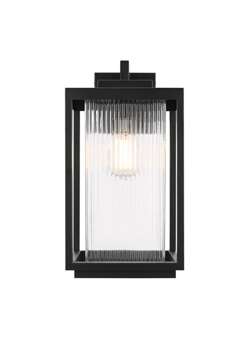Elegant Lighting Ludlow 1 Light Wall sconce W8 Inch E9.5 Inch H15 Inch L1 in Black (1Box) Model: OD308W15BK
