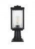 Elegant Lighting Ludlow 7 inch Outdoor Pendant in Black Model: OD308P17BK
