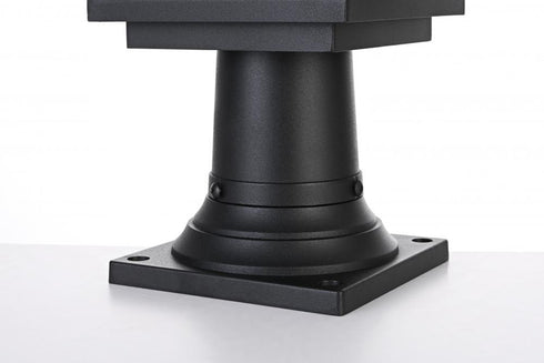 Elegant Lighting Ludlow 7 inch Outdoor Pendant in Black Model: OD308P17BK