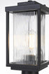 Elegant Lighting Ludlow 7 inch Outdoor Pendant in Black Model: OD308P17BK
