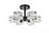 Elegant Lighting Lyra 14 Inch Flush Mount in Black Model: LD920F14BK