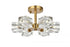 Elegant Lighting Lyra 14 Inch Flush Mount in Black Model: LD920F14BK