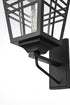 Elegant Lighting Macon 1 Light Wall sconce W12 Inch E14 Inch H24 Inch L1 in Black (1Box) Model: OD303W24BK