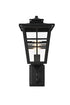 Elegant Lighting Macon 1 Light Wall sconce W8.5 Inch E10.5 Inch H19.5 Inch L1 in Black Model: OD303W20BK