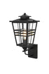 Elegant Lighting Macon 1 Light Wall sconce W8.5 Inch E10.5 Inch H19.5 Inch L1 in Black Model: OD303W20BK