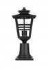 Elegant Lighting Macon 7 inch Outdoor Pendant in Black Model: OD303P16BK