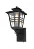 Elegant Lighting Macon 7 inch Outdoor Pendant in Black Model: OD303W15BK