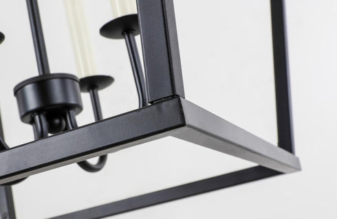 Elegant Lighting Maddox 4 light in Black pendant Model: LD6008D20BK