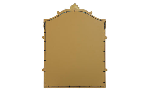 Elegant Lighting Madeline Wall mirror 31.5 Inch x42 Inch gold leaf Model: MR7A3242GF
