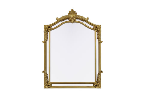Elegant Lighting Madeline Wall mirror 31.5 Inch x42 Inch gold leaf Model: MR7A3242GF