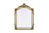 Elegant Lighting Madeline Wall mirror 31.5 Inch x42 Inch gold leaf Model: MR7A3242GF