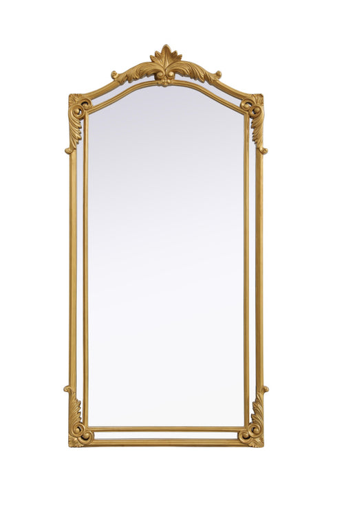Elegant Lighting Madeline Wall mirror 33.5 Inch x66 Inch gold leaf Model: MR7A3466GF