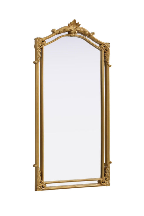 Elegant Lighting Madeline Wall mirror 33.5 Inch x66 Inch gold leaf Model: MR7A3466GF
