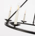 Elegant Lighting Maine 6 light in Black chandelier Model: LD6010D26BK