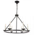 Elegant Lighting Maine 6 light in Black chandelier Model: LD6010D26BK