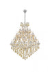 Elegant Lighting Maria Theresa 49 light in Chrome Chandelier Golden Teak (Smoky) Royal Cut Crystal Model: 2800G46C-GT/RC