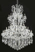 Elegant Lighting Maria Theresa 61 light in Chrome Chandelier Golden Teak (Smoky) Royal Cut Crystal Model: 2800G54C-GT/RC