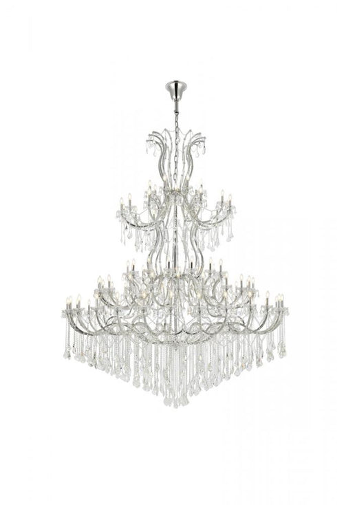 Elegant Lighting Maria Theresa 84 light in Chrome Chandelier Clear Royal Cut Crystal Model: 2800G120C/RC