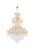 Elegant Lighting Maria Theresa 85 light in Chrome Chandelier Golden Teak (Smoky) Royal Cut Crystal Model: 2800G96C-GT/RC