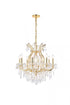 Elegant Lighting Maria Theresa 9 light in Chrome Chandelier Clear Royal Cut Crystal Model: 2800D26C/RC