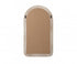 Elegant Lighting Marlowe Arch Cornhusk Mirror 24x42 Inch in Linen White Model: MR4G2442LN