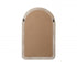 Elegant Lighting Marlowe Arch Cornhusk Mirror 27x42 Inch in Linen White Model: MR4G2742LN