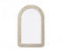 Elegant Lighting Marlowe Arch Cornhusk Mirror 27x42 Inch in Linen White Model: MR4G2742LN