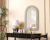 Elegant Lighting Marlowe Arch Cornhusk Mirror 27x42 Inch in Linen White Model: MR4G2742LN