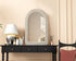 Elegant Lighting Marlowe Arch Cornhusk Mirror 27x42 Inch in Linen White Model: MR4G2742LN