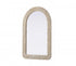 Elegant Lighting Marlowe Arch Cornhusk Mirror 27x42 Inch in Linen White Model: MR4G2742LN