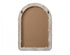 Elegant Lighting Marlowe Arch Cornhusk Mirror 30x42 Inch in Linen White Model: MR4G3042LN