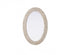 Elegant Lighting Marlowe Oval Cornhusk Mirror 24x36 Inch in Linen White Model: MR4C2436LN
