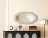 Elegant Lighting Marlowe Oval Cornhusk Mirror 24x42 Inch in Linen White Model: MR4C2442LN