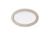 Elegant Lighting Marlowe Oval Cornhusk Mirror 24x42 Inch in Linen White Model: MR4C2442LN