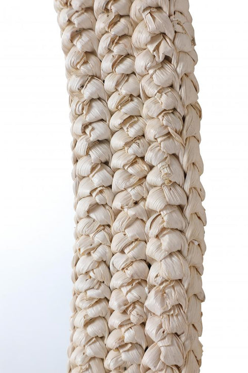 Elegant Lighting Marlowe Oval Cornhusk Mirror 24x42 Inch in Linen White Model: MR4C2442LN