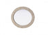 Elegant Lighting Marlowe Oval Cornhusk Mirror 27x36 Inch in Linen White Model: MR4C2736LN