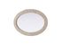 Elegant Lighting Marlowe Oval Cornhusk Mirror 27x42 Inch in Linen White Model: MR4C2742LN