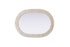 Elegant Lighting Marlowe Oval Cornhusk Mirror 30x42 Inch in Linen White Model: MR4C3042LN